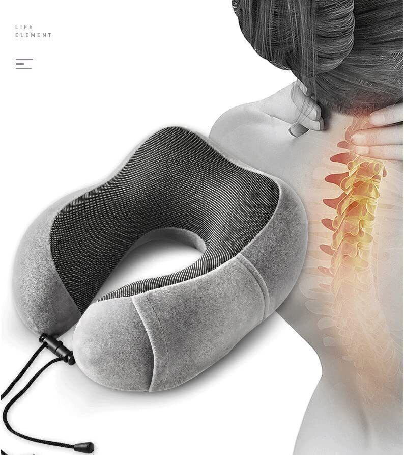 Memory Foam U Shaped Travel Pillow Neck Support Soft Head Rest Car Plane Cushion