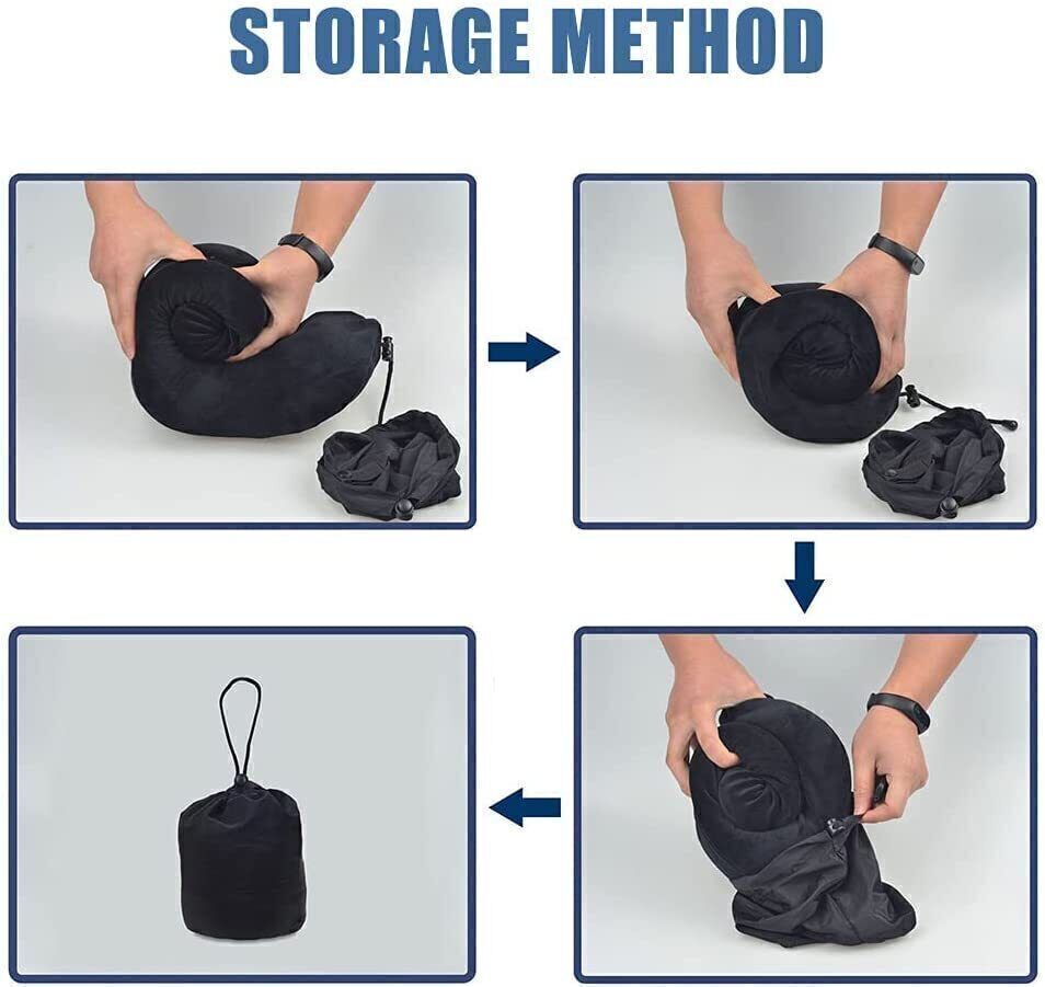 Memory Foam U Shaped Travel Pillow Neck Support Soft Head Rest Car Plane Cushion