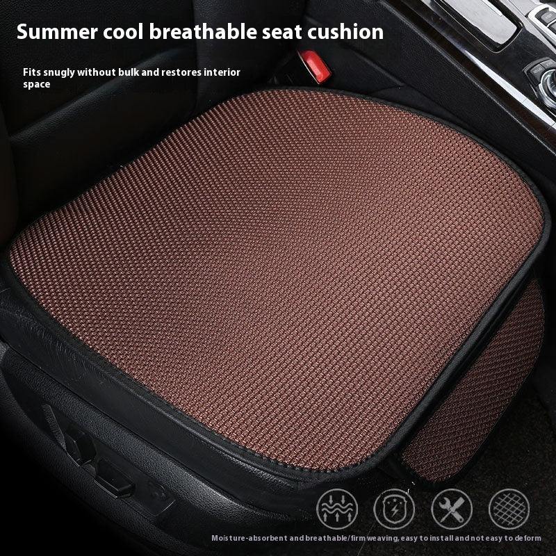Four Seasons Universal Non-slip Breathable Car Ice Silk Cushion
