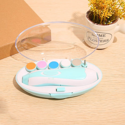 "Multifunctional Electric Baby Nail Trimmer & Polisher – Safe, Silent Manicure Kit for Newborns & Toddlers"