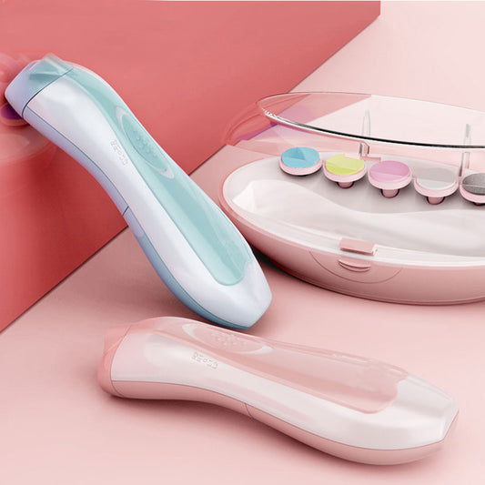 "Multifunctional Electric Baby Nail Trimmer & Polisher – Safe, Silent Manicure Kit for Newborns & Toddlers"