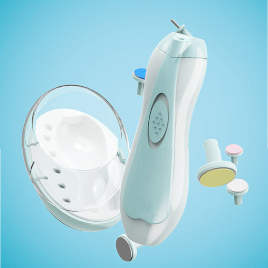 "Multifunctional Electric Baby Nail Trimmer & Polisher – Safe, Silent Manicure Kit for Newborns & Toddlers"