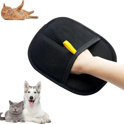 "Pet Hair Removal Gloves – Electrostatic Two-Way Brush for Cats & Dogs, Reusable Grooming & DE shedding Tool"