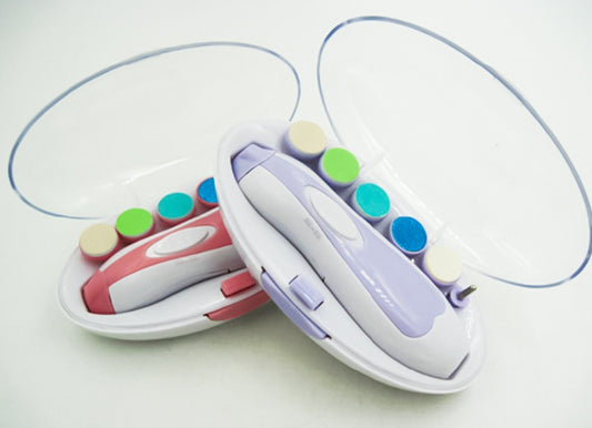 "Multifunctional Electric Baby Nail Trimmer & Polisher – Safe, Silent Manicure Kit for Newborns & Toddlers"
