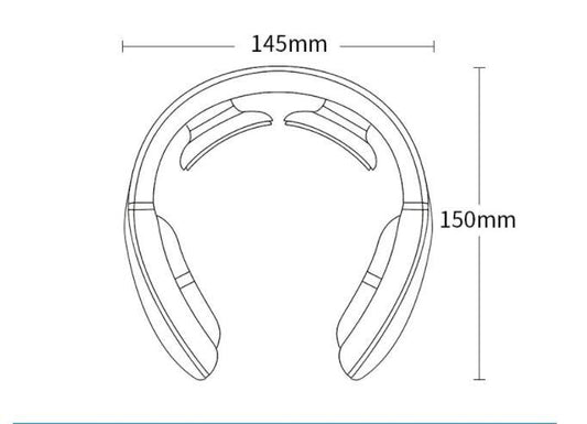 "Pulse Neck Massager with Heat – Rechargeable Hot Compress Therapy for Pain Relief"