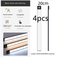 Smart Infrared Sensor Lamp Wireless Magnetic Long Cabinet Light With Rechargeable Hallway Wardrobe