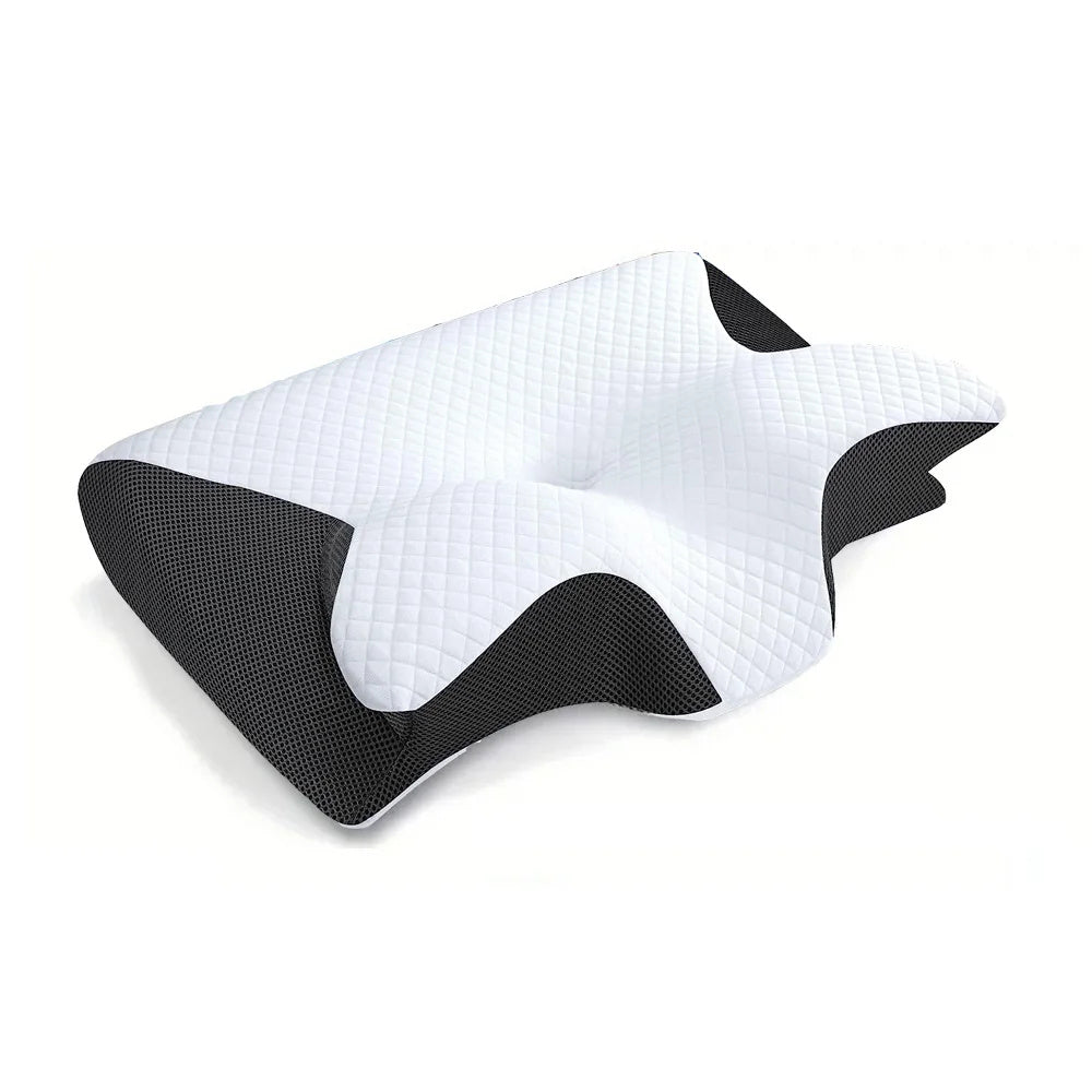 "2-in-1 Memory Foam Cervical Pillow – Ergonomic Orthopedic Contour for Neck Pain Relief"