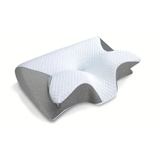 "2-in-1 Memory Foam Cervical Pillow – Ergonomic Orthopedic Contour for Neck Pain Relief"