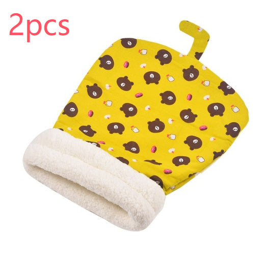 Lambswool Thickened Pocketable New Winter Linen Sleeping Bag Cat Nest