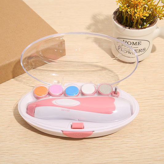 "Multifunctional Electric Baby Nail Trimmer & Polisher – Safe, Silent Manicure Kit for Newborns & Toddlers"