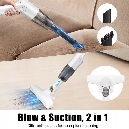 4 IN 1  Handheld  Vac Cordless Vacuum Cleaner Upright Lightweight & Box White UK