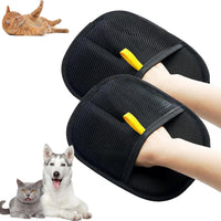 "Pet Hair Removal Gloves – Electrostatic Two-Way Brush for Cats & Dogs, Reusable Grooming & DE shedding Tool"