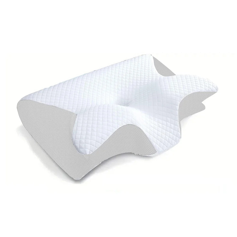 "2-in-1 Memory Foam Cervical Pillow – Ergonomic Orthopedic Contour for Neck Pain Relief"